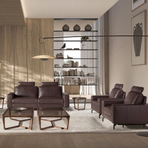 Masuta de cafea design LUX Smoked brown - Img 5