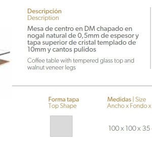 Masuta de cafea design modern Hollie AC-HK22A - Img 2
