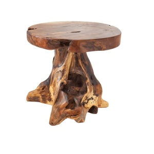 Masuta de cafea design rustic din radacina de lemn de tec, Root 40cm A-37139 VC