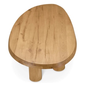 Masuta de cafea din lemn design LUX Prelude, Reclaimed oak - Img 5
