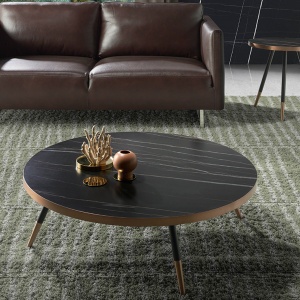 Masuta de cafea eleganta design LUX Marble, 90cm - Img 6