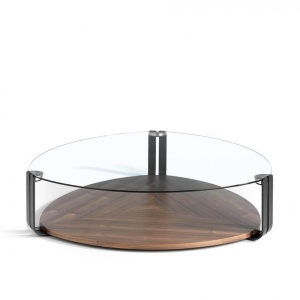 Masuta de cafea eleganta design LUX Walnut AC 2055-MH1904A-NOGAL