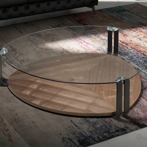 Masuta de cafea eleganta design LUX Walnut AC 2055-MH1904A-NOGAL - Img 5