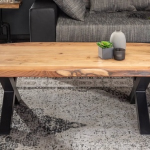 Masuta Design Industrial, Lemn, Metal, Mammut X 110cm - Img 2