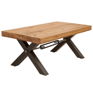 Masuta design industrial Thor 110cm, stejar salbatic A-38808 VC