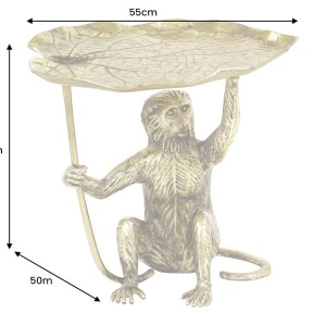 Masuta laterala design unic WILDLIFE MONKEY 55cm - Img 4