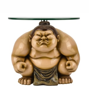 Masuta laterala rotunda bej SUMO 30cm