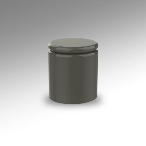 Masuta laterala rotunda din MDF Nola verde