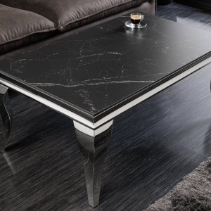 Masuta MODERN BAROCK 100cm crom/ negru A-44368 VC - Img 10