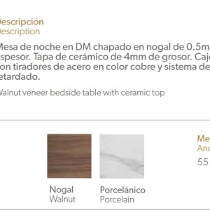 Masuta/ Noptiera design elegant Glayds AC-CP1806-H - Img 19