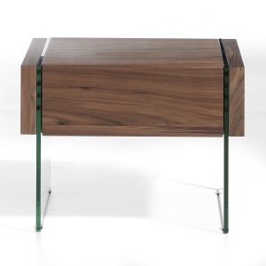 Masuta/ Noptiera eleganta design deosebit Aurore AC-CP1803-H-NOGAL - Img 3