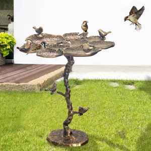 Masuta pentru Interior sau Exterior, Aluminiu, BIRDS 60cm - Img 2
