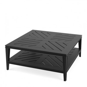 Masuta pentru interior si exterior Bell Rive negru, 100x100cm 113643 HZ