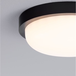 Mini Aplica LED exterior de perete/tavan, IP65, REO negru 244378 universul-luminii.ro