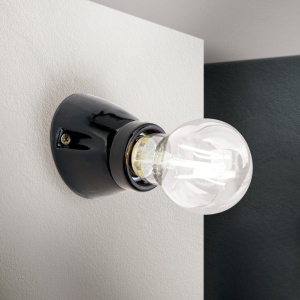 Mini Aplica perete din ceramica neagra FROST - Img 4