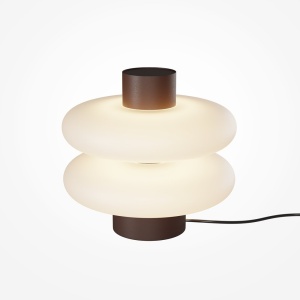 Mini Lampa de masa LED metal maro, sticla Nuvem - Img 2