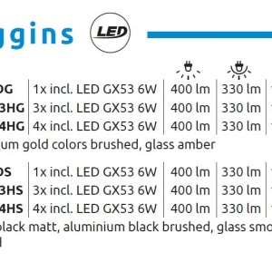Mini Plafoniera cu sticla fumurie HIGGINS 248338 universul-luminii.ro