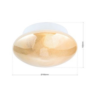 Mini Plafoniera DREAM ice gold D19,5cm - Img 4