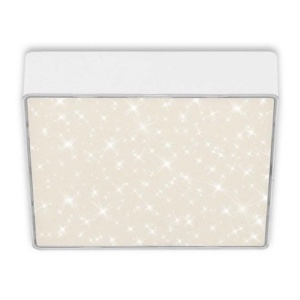 Mini Plafoniera LED alb cu efect starlight STAR SKY 15x15cm