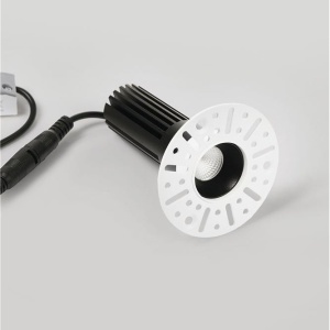 Mini Spot incastrabil LED 10W 3000K Trimless Duran negru - Img 4