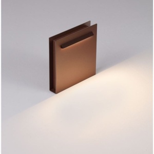 Mini Stalp de exterior LED 3000K, IP67 RECTO H-23cm corten