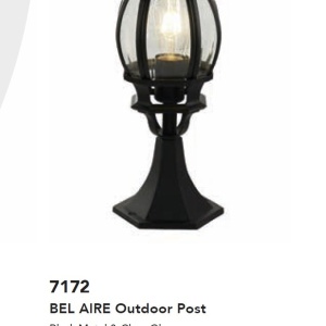Mini stalp iluminat exterior Bel Aire 139898 universul-luminii.ro
