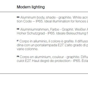 Mini Stalp iluminat exterior IP65 Trim H-21cm 226928 universul-luminii.ro