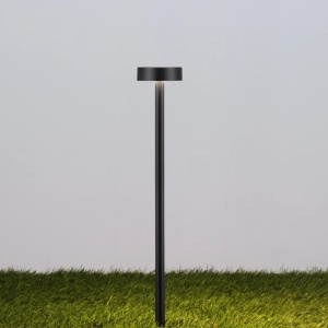 Mini Stalp LED cu tarus, iluminat exterior modern IP65 KIKO negru 24V - Img 4