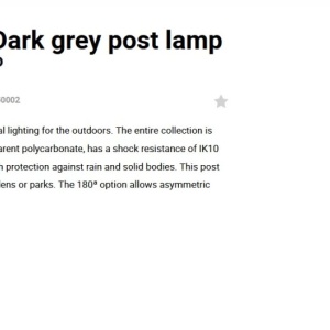 Mini Stalp LED iluminat exterior simetric 180º IP65 RUSH 25cm 2700K 127888 universul-luminii.ro