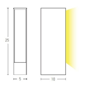 Mini Stalp LED pentru iluminat exterior decorativ IP65 Kylee rustic H-25cm 154248 universul-luminii.ro