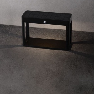 Mini Stalp LED solar iluminat exterior cu senzor de miscare IP65 BERNI H-15,5cm 229418 universul-luminii.ro