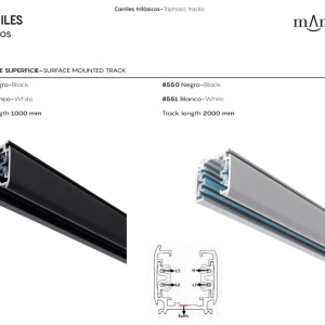 Modul alb liniar LED 3000K, Accesoriu pentru sine trifazate Mantra, CRETA MA-8359 - Img 8