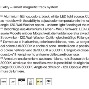 Modul LED, accesoriu pentru sina magnetica Exility, Parete Smart alb 18W 238698 universul-luminii.ro