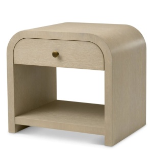 Noptiera design LUX, Furnir de stejar albit, Rhodes