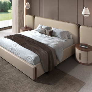 Noptiera design LUX Walnut-Leatherette Mink - Img 5