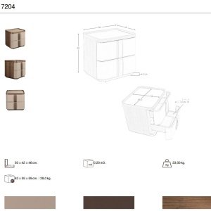 Noptiera LUX cu sertare Chiffonier - Img 4