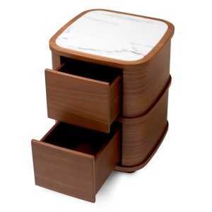 Noptiera/ masuta laterala design LUX Cabana S, furnir nuc - Img 5