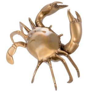Obiect decorativ din alama masiva design LUX Crab - Img 4