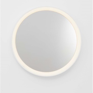 Oglinda cu iluminat LED design circular ONAR alba 160068 universul-luminii.ro