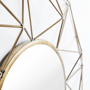 Oglinda de perete decorativa Diamond 80cm, alama - Img 4