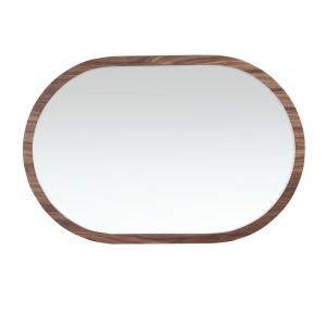 Oglinda decorativa design LUX Oval Walnut - Img 3