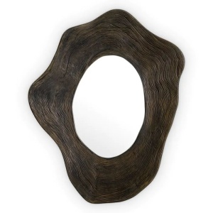 Oglinda decorativa design LUX Pavona bronz