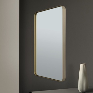 Oglinda decorativa design modern CARLO auriu 61x90cm - Img 2