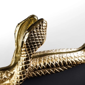 Oglinda decorativa design sarpe auriu SNAKE XL 85cm - Img 7
