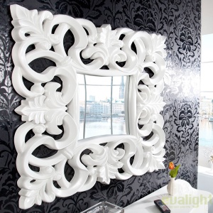 Oglinda decorativa eleganta design clasic Venice alba A-15628 VC - Img 2