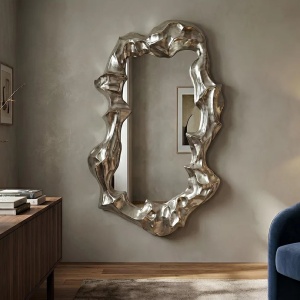 Oglinda decorativa VENETIA 150cm argintiu - Img 2