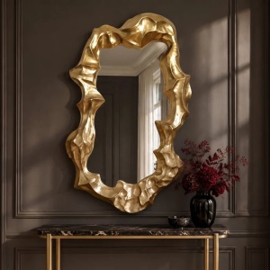 Oglinda decorativa VENETIA 150cm auriu - Img 5
