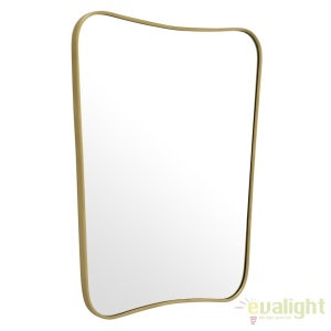 Oglinda design Lux cu rama din alama, Vivienne 59x76,5cm 111587 HZ - Img 2