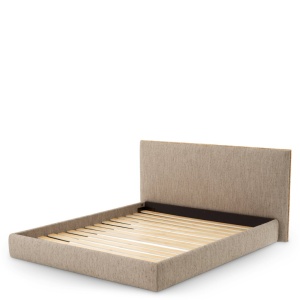 Pat dublu tapitat design LUX Ashford 180x210cm, Beckett beige - Img 6