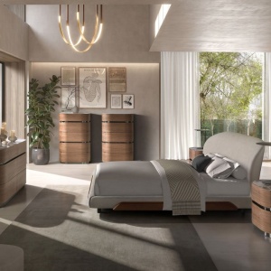 Pat dublu tapitat design LUX Light grey 180x200cm - Img 8